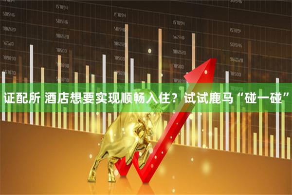 证配所 酒店想要实现顺畅入住？试试鹿马“碰一碰”